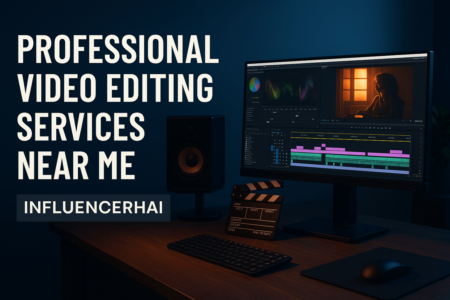 video editing near me, professional video editing agency, InfluencerHai editing services, local video editors, video post-production, video editing solutions India