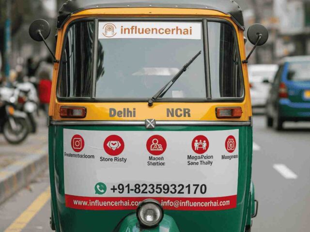 Auto Rickshaw Advertising in Delhi NCR | Influencerhai