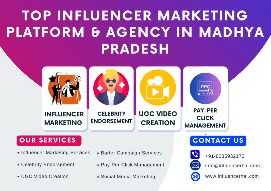 InfluencerHai – Best Influencer Marketing Agency in Madhya Pradesh Top Influencer Marketing Platform & Agency in Madhya Pradesh – InfluencerHai offering influencer campaigns, UGC creation, celebrity management, and barter marketing