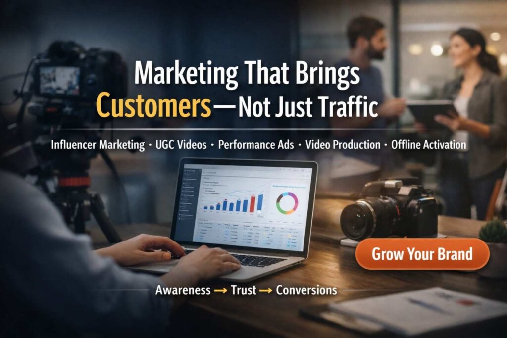 ROI Driven Marketing Agency for Brands | Influencer + Performance + Video