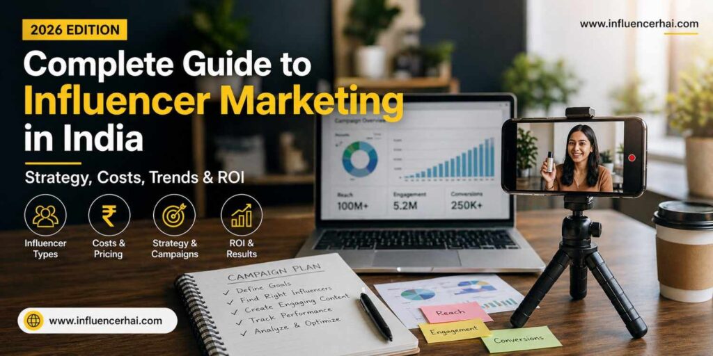 Complete Guide to Influencer Marketing in India (2026) | Cost, Strategy & ROI