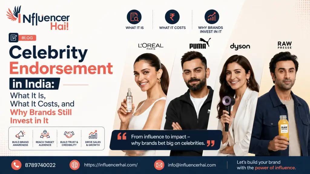 Celebrity Endorsement in India: What It Is, What It Costs, and Why Brands Still Invest in It