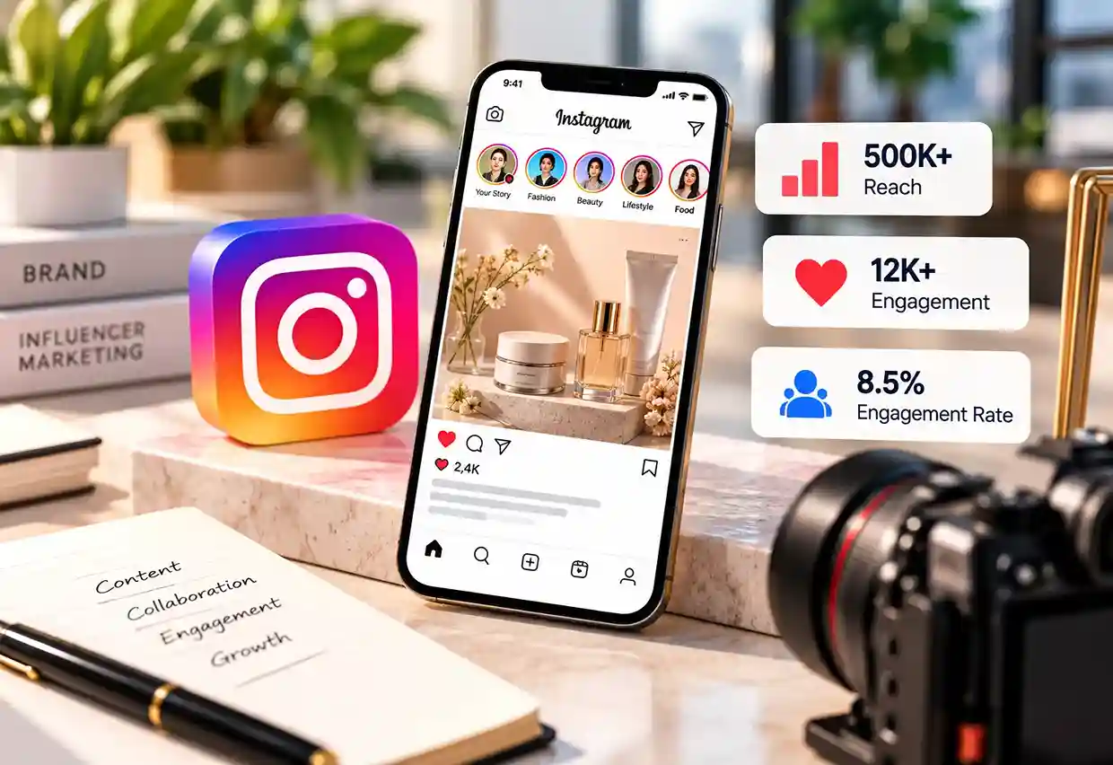 Instagram Influencer Campaigns in Jaipur illustration