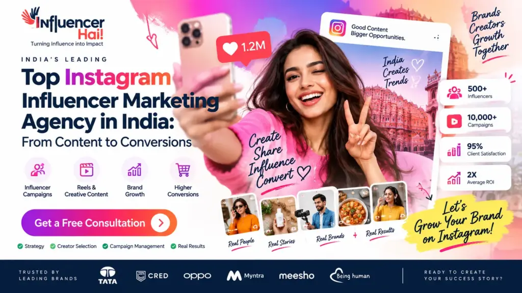 Top Instagram Influencer Marketing Agency in India: From Content to Conversions