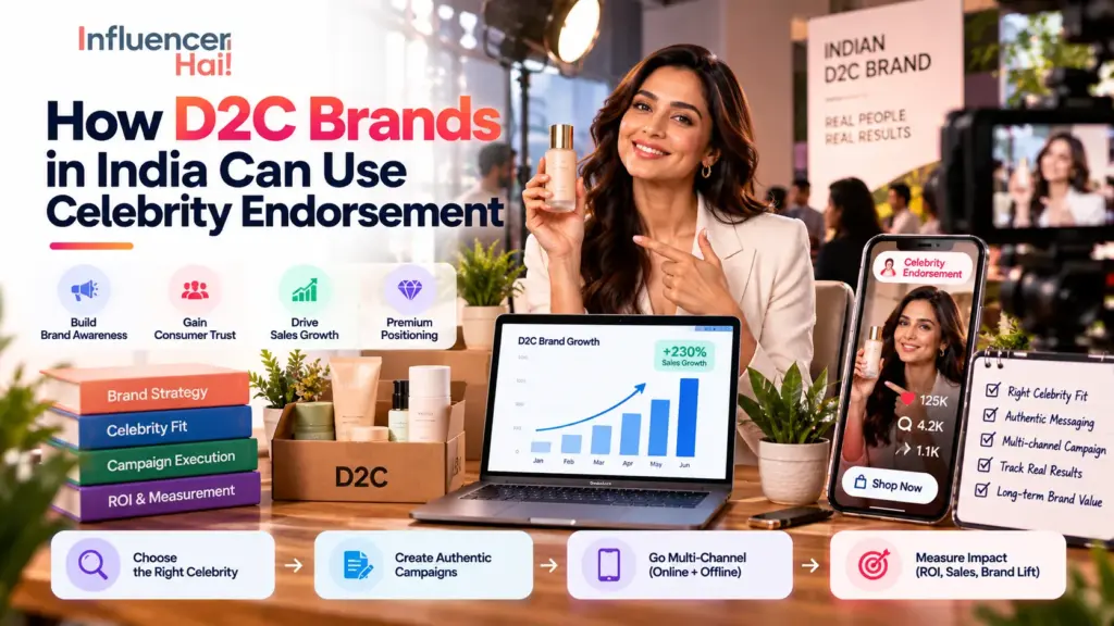How D2C Brands in India Can Use Celebrity Endorsement