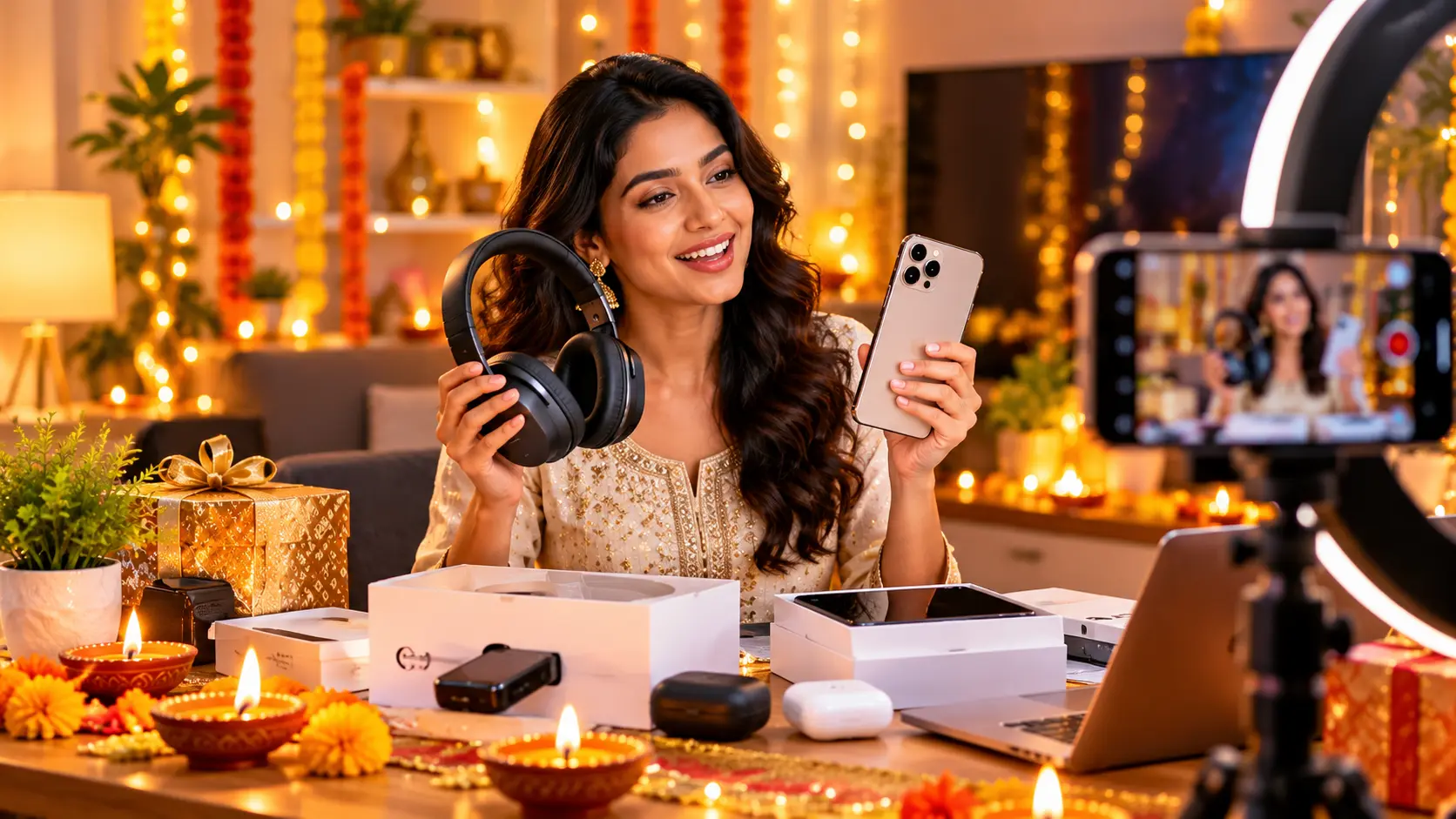 Festive Diwali Tech Unboxing Studio